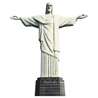 Christ the Redeemer Statue Rio de Janeiro Brazil Cardboard Cutout -$0.00