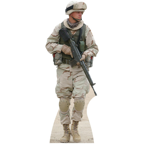 Soldier Latvian Cardboard Cutout Standee Standup